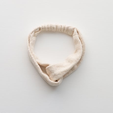 ORGANIC COTTON  hair band cross    Natural
