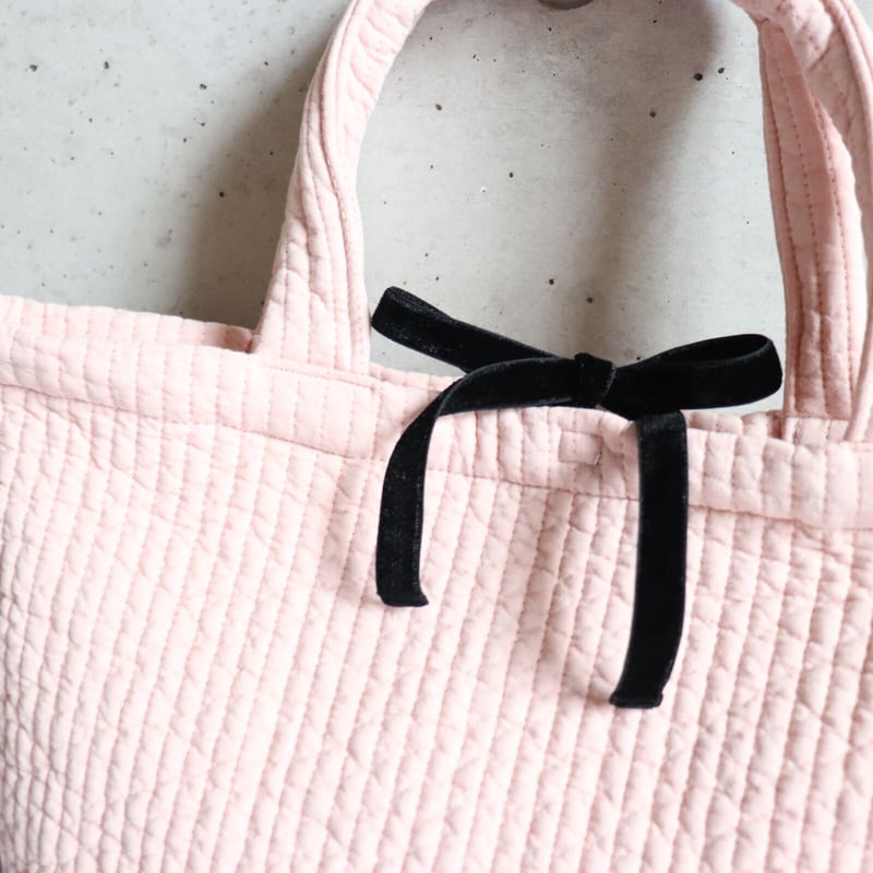 pink ブラックリボン イブル☁マザーズバッグ【1週間以内に発送