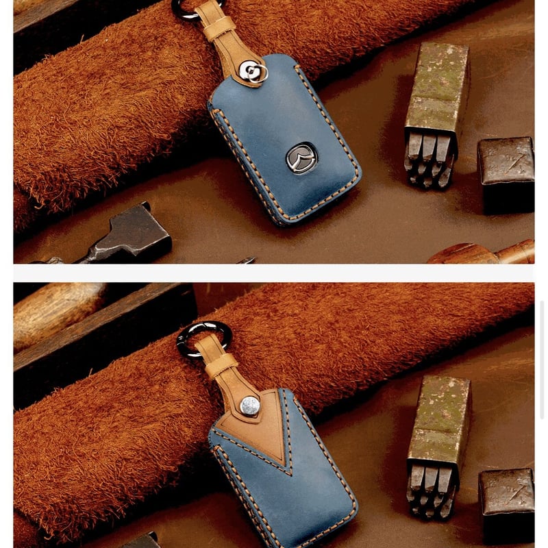 マツダ専用】 本革レザー スマートキーケース▶︎新型CX-8 新型CX-5 CX