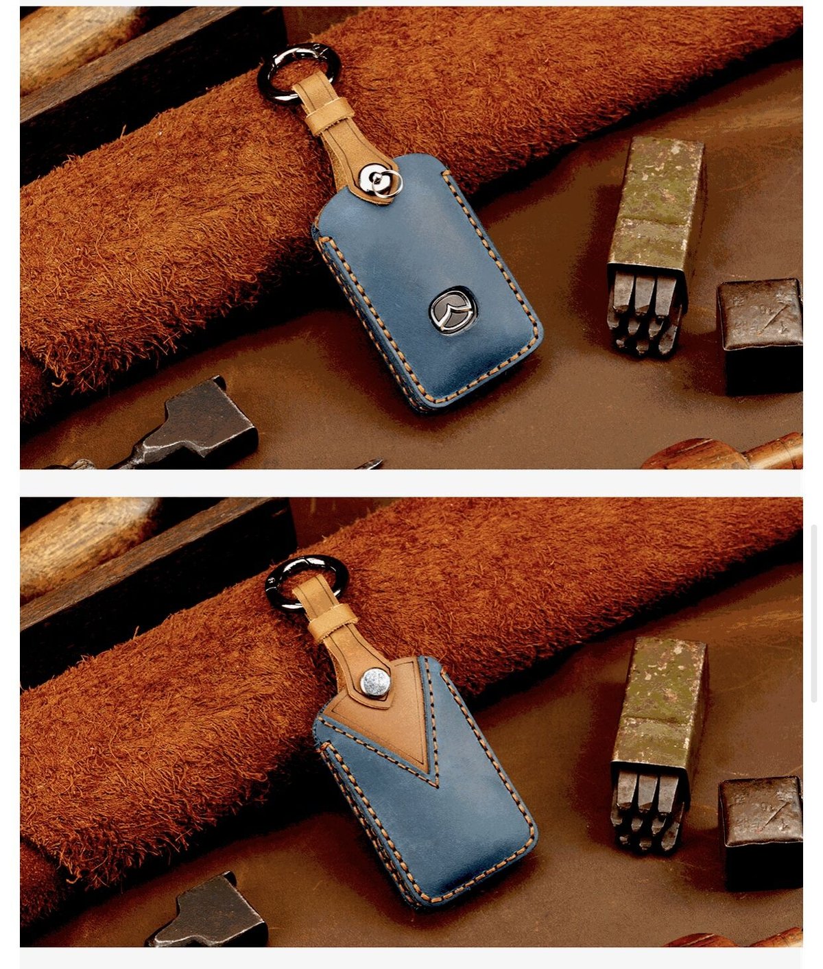 マツダ専用】 本革レザー スマートキーケース▶︎新型CX-8 新型CX-5 CX