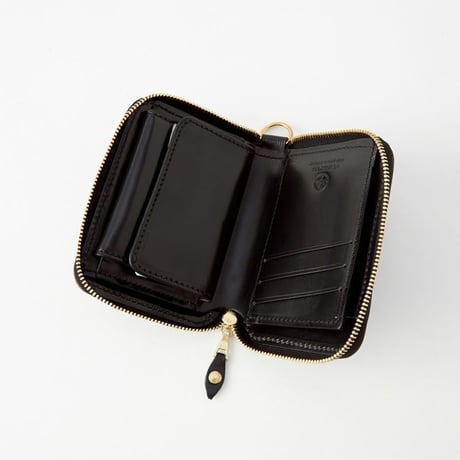 SMALL ZIP WALLET / EMBOSSED LEATHER