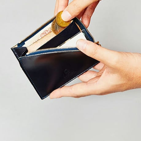 ZIP MINI PURSE WITH GUSSET