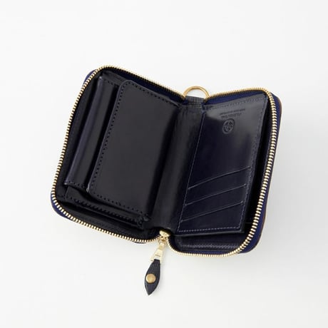 SMALL ZIP WALLET / EMBOSSED LEATHER