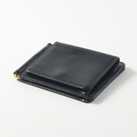 MONEY CLIP  WITH COIN POCKET / EMBOSSED LEATHER