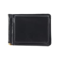 MONEY CLIP  WITH COIN POCKET / EMBOSSED LEATHER
