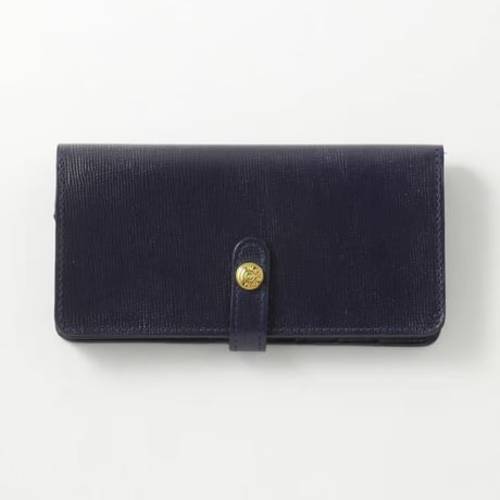 ROUND LONG PURSE / EMBOSSED LEATHER