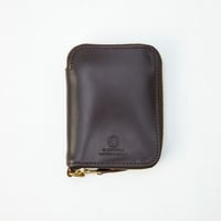 MONEY CLIP WITH COIN POCKET / EMBOSSED LEATHER