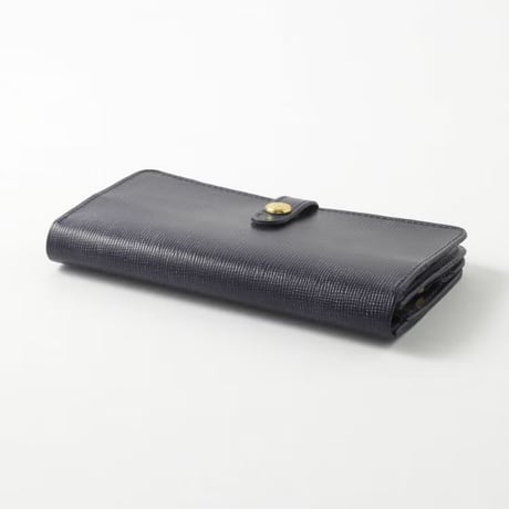ROUND LONG PURSE / EMBOSSED LEATHER