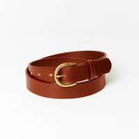 LONDON D BUCKLE BELT / OXFORD TAN