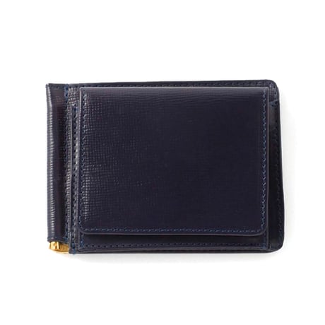 MONEY CLIP  WITH COIN POCKET / EMBOSSED LEATHER