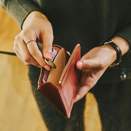 ZIP MINI PURSE WITH GUSSET