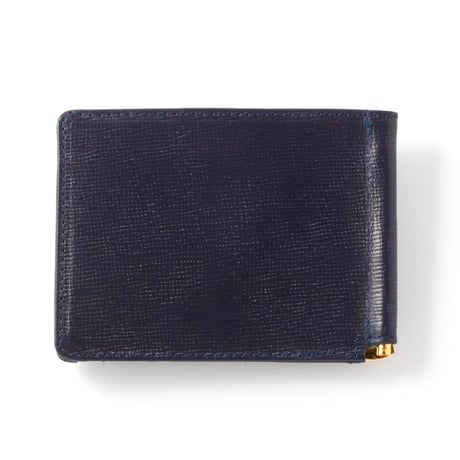MONEY CLIP  WITH COIN POCKET / EMBOSSED LEATHER