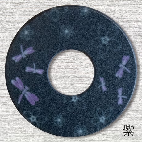 紋様鍔　とんぼさくら