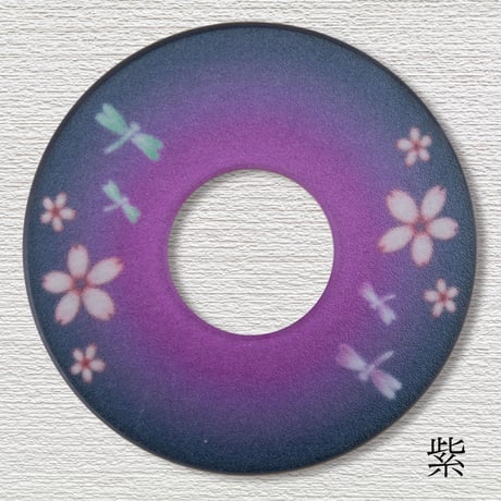紋様鍔　とんぼさくら