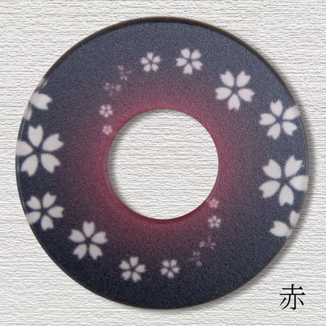 紋様鍔　さくら渦巻