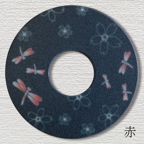 紋様鍔　とんぼさくら