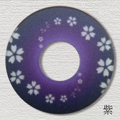 紋様鍔　さくら渦巻