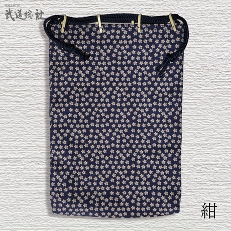 小物入れ　帆布小桜柄