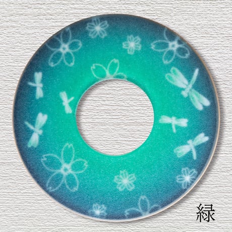 紋様鍔　とんぼさくら