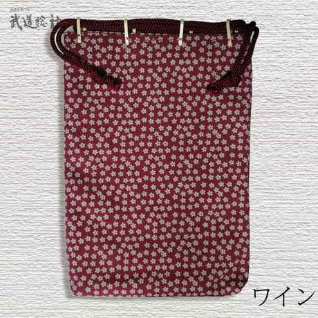 小物入れ　帆布小桜柄