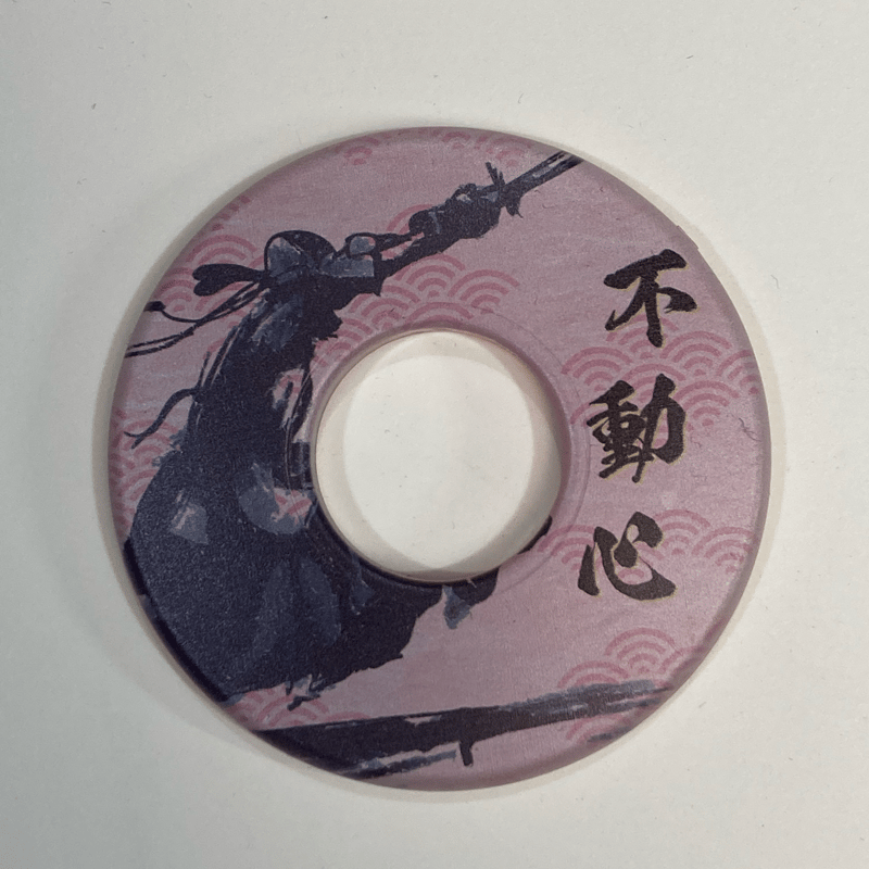 鍔(つば) 八角形デザイン 紫金色 和柄色鍔・不動心 | 武道総社