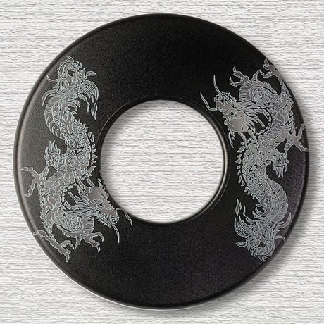 和柄鍔　龍・黒