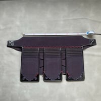 垂　5㎜5段飾グノ目刺　へり黒人工皮革