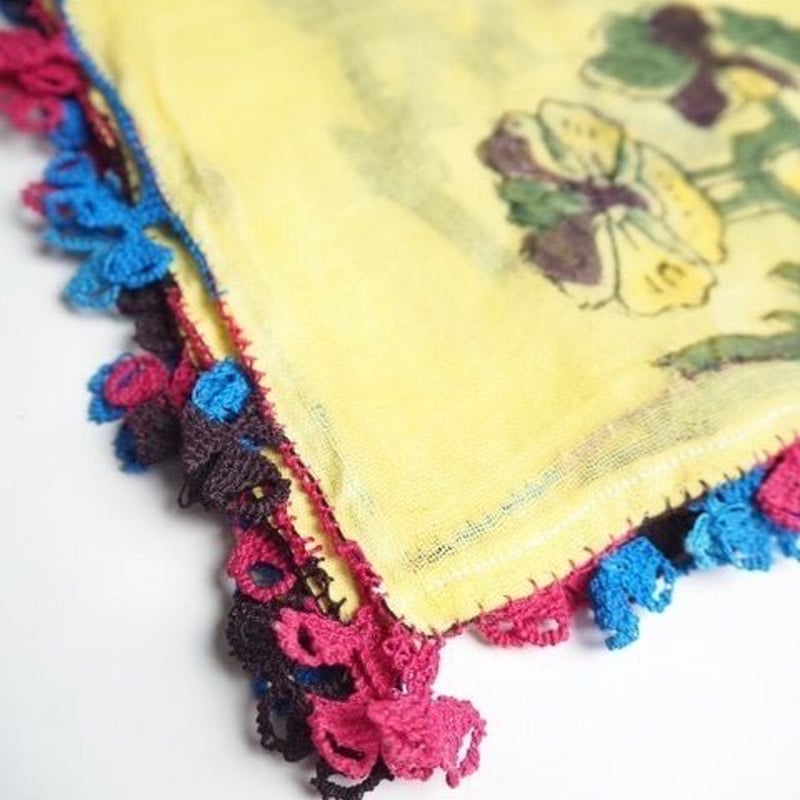 【新品未使用】トルコオヤスカーフ　刺繍　５枚セット 日本在庫 アンティークオヤスカーフ183 | トルコの手仕事雑貨店