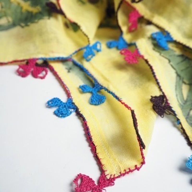 日本在庫 アンティークオヤスカーフ183 | トルコの手仕事雑貨店