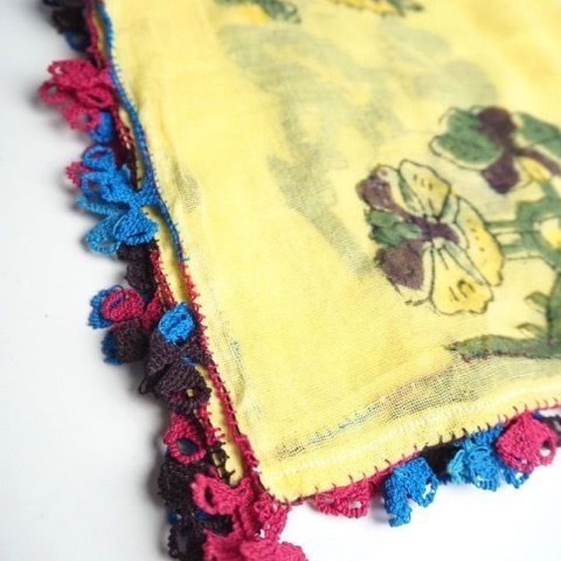 日本在庫 アンティークオヤスカーフ183 | トルコの手仕事雑貨店