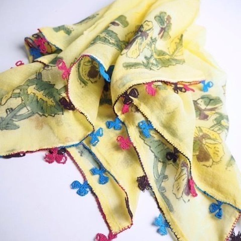 日本在庫 アンティークオヤスカーフ183 | トルコの手仕事雑貨店