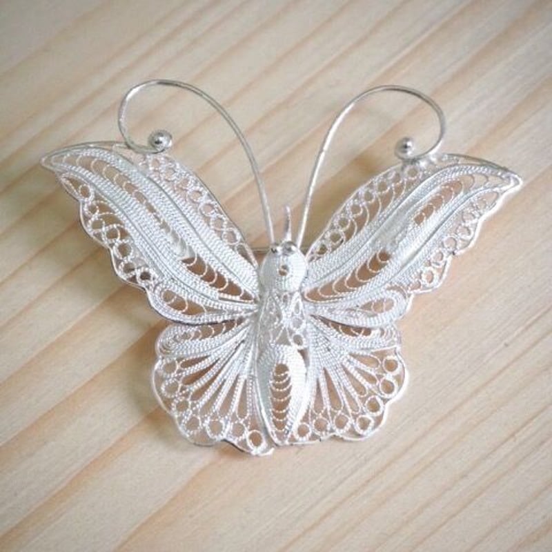 テルキャーリ銀線細工ブローチ123 | トルコの手仕事雑貨店 イスタンブ