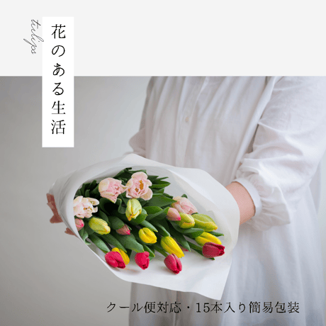 【クール便対応】花のある生活・15本入り簡易包装