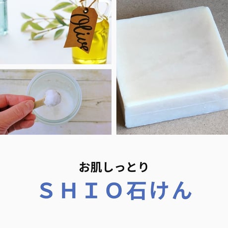 人気Ｎｏ.２ ＳＨＩＯ石けん １００ｇ　お肌しっとり Herb・Room leaf 肌にやさしいソープ 碧ものがたり