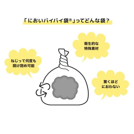 においバイバイ袋　大人おむつ用　LLサイズ 30枚