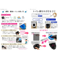 携帯・簡易トイレ使い方ポスター【セット同梱版】