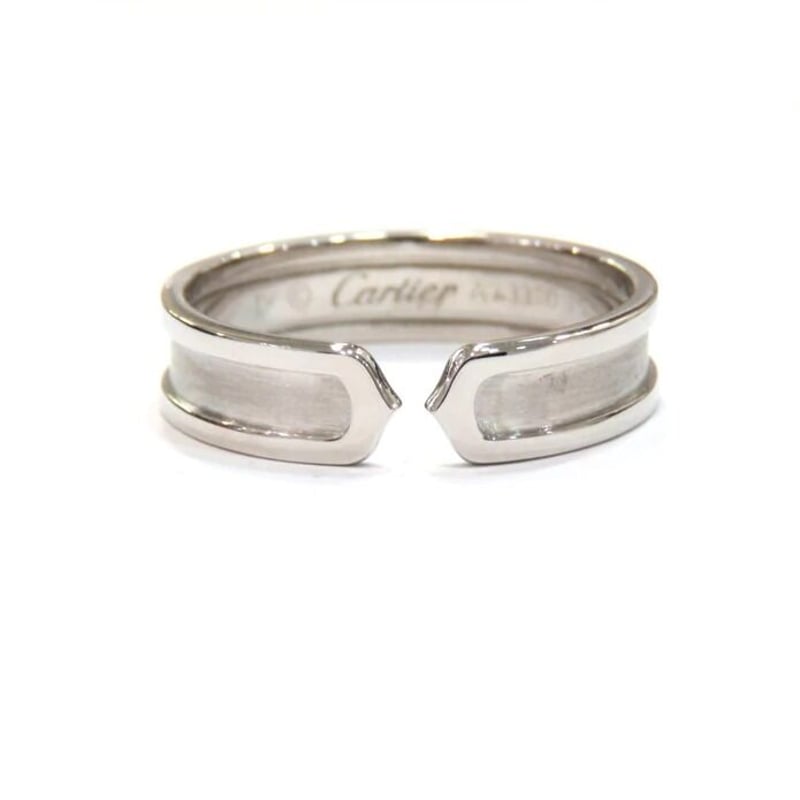 Cartier カルティエ C2リング 指輪 K18WG ホワイトゴールド ランクA 3...