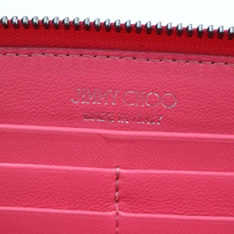 JIMMY CHOO ジミーチュウ スタッズ長財布 FILIPA 長財布 ピンク JIMMY CHOO ジミーチュウ スタッズ長財布 FILIPA 長財布 ピンク
