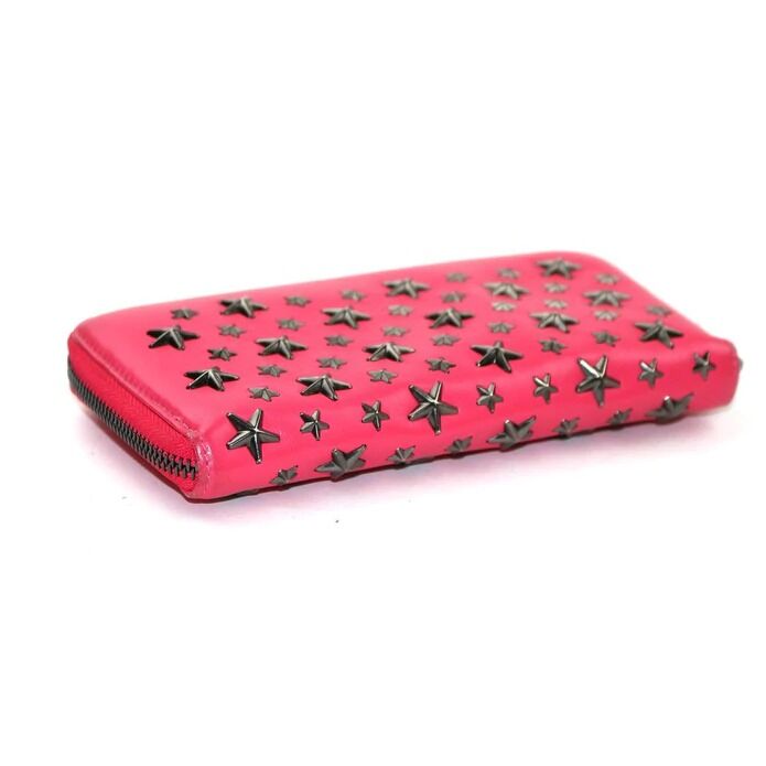 JIMMY CHOO♡ジミーチュウ♡FILIPAピンク長財布ピンク JIMMY CHOO ジミーチュウ スタッズ長財布 FILIPA 長財布 ピンク