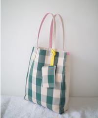 British Plaid Canvas Tote
