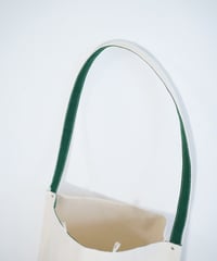 Color Tape Canvas Tote (緑)