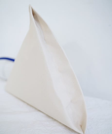 Color Tape Canvas Tote (青)