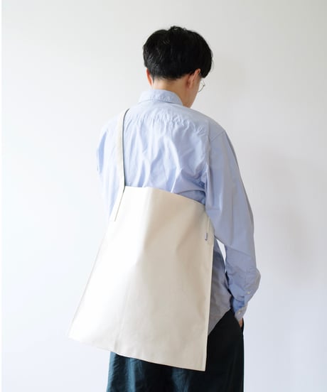 Color Tape Canvas Tote (青)