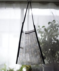 PVC Tote Check (BROWN×GREY)
