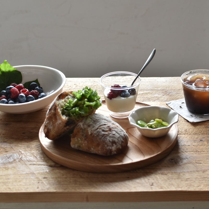 お盆 欅(ケヤキ) 幅43.6cm 高4.3cm 黒柿のはめ込み 大皿 超銘木 小さめ