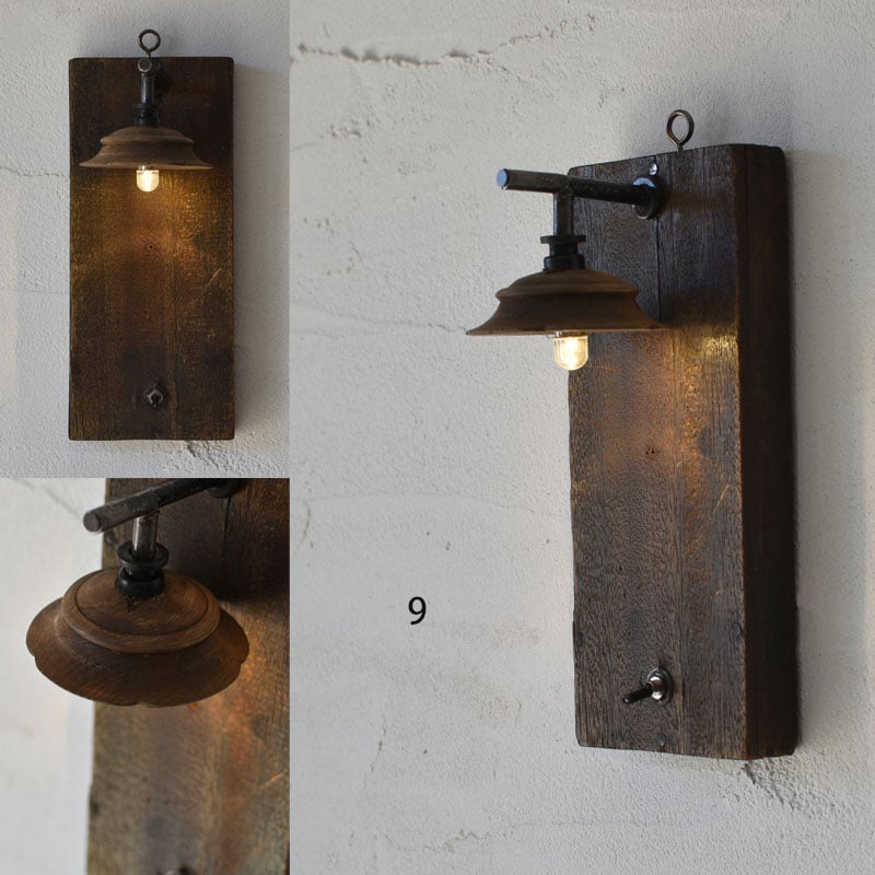 shingo aoki 古材の壁掛けlamp | ハモニ