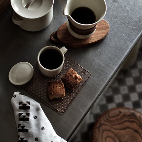 アケモドロ　型染め手ぬぐい　COFFEE LOVER