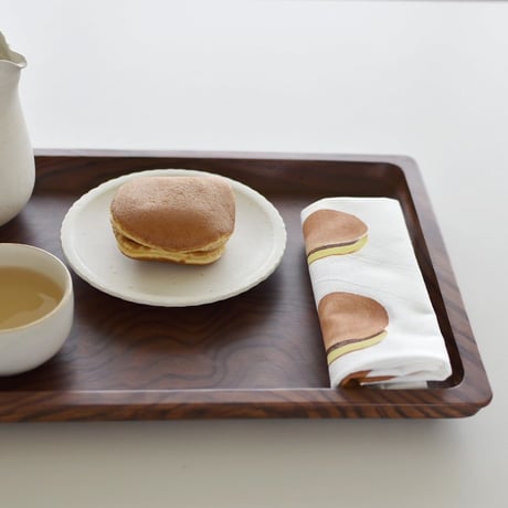 アケモドロ　型染め手ぬぐい　どら焼き