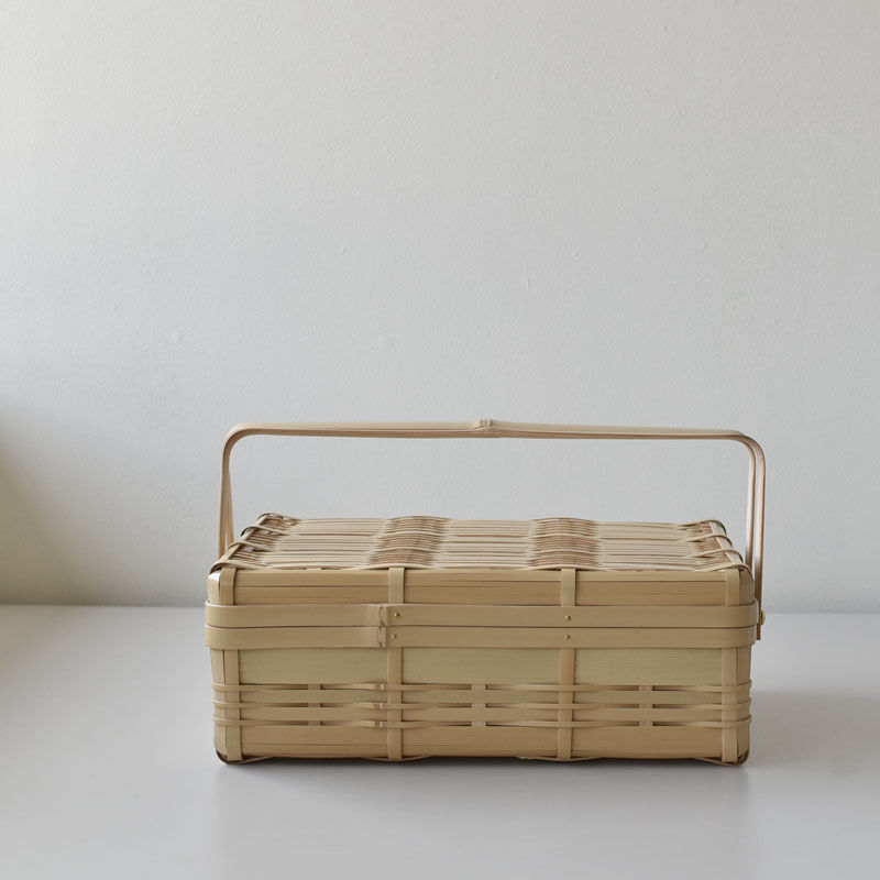 松田由紀 角物 持ち手・蓋付 長方L 送料無料 | ハモニ