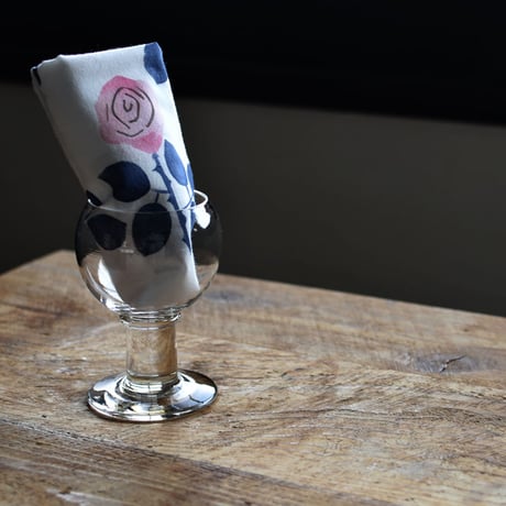 アケモドロ　型染め手ぬぐい　バラの花